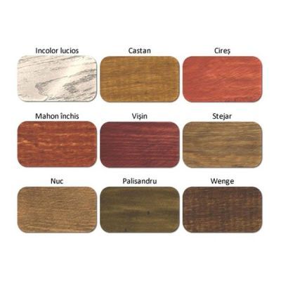 Lac pentru lemn Spor 3 in 1, castan, interior / exterior, 0.75 L