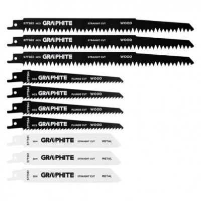 Lame fIerastrau sabie TPI 5, TPI6, TPI 18, HCS/BIM, set 10 buc 57T566