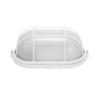 Lampa bat grila ovala 100w alb el42844