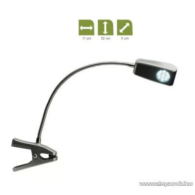 Lampa gratar led cu prindere clema 9 led cap flexibil 30 cm 16101