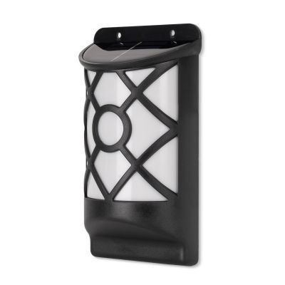 Lampa solara de perete/gard 36x LED WW efect flacara 18cm Entac EGSL-P36F-18-FL