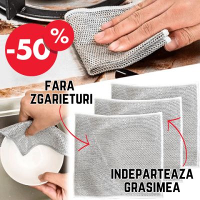 lavete fibra abraziva 10x15cm 3/set