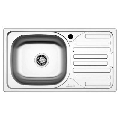 Chiuveta inox 2001 BSM 760X435 1C1P ST Sanobi(1/10)