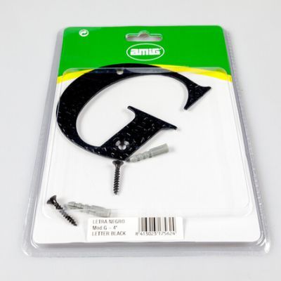 Litera G negru 17562