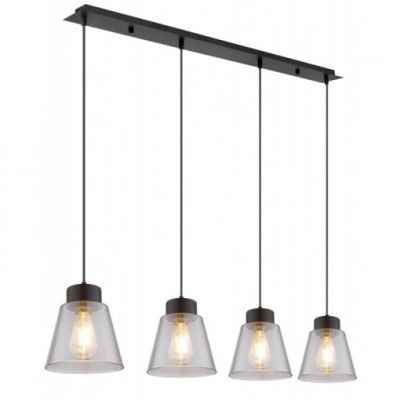 Lustra metal negru mat 4xE27 60W 230V 15561-4h