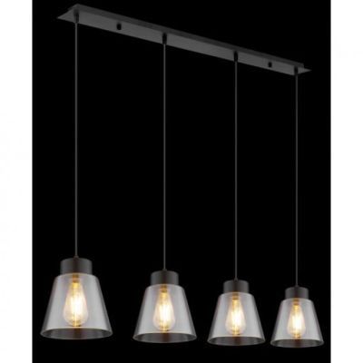 Lustra metal negru mat 4xE27 60W 230V 15561-4h