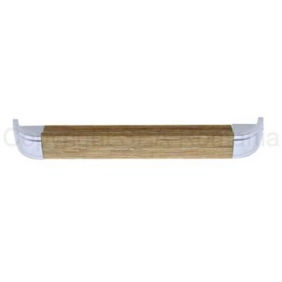 Maner plastic 489.88 128 mm cromat satinat /STEJAR deschis 45060