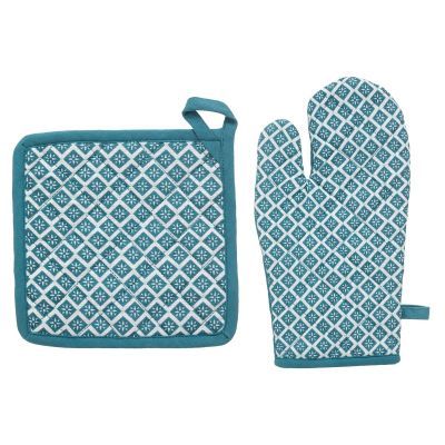 Manusa de cuptor+ suport oala verde 185261q