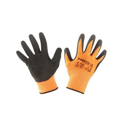 Manusi de lucru din poliester acoperit cu latex, 3131x, marimea 8, 97-641-8