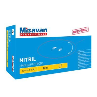 Manusi nitril Blue 100/SET S 90028489