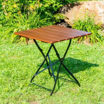 Masa patrata CLASIC din lemn masiv de salcam 70x70cm maro