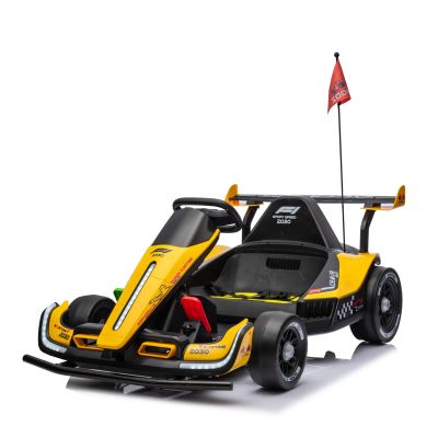 Masinuta-kart electric racing F1 500W 24V galben 01724