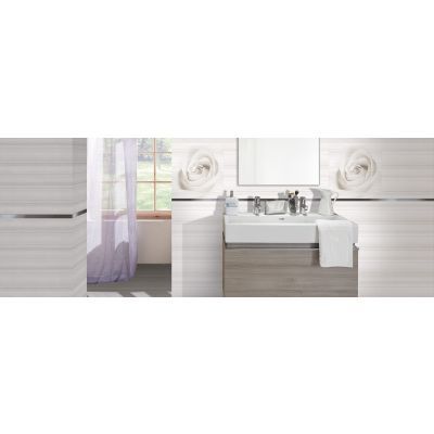 Medalion gri, 50x25 cm, Colectie STRIPES, 2 piese