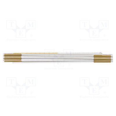 Metru tamplarie pliabil 1M ALB/GALBEN 74-010