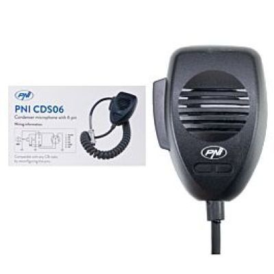 Microfon tip condenser cu 6 pini pt radio cb PNI-CDS06