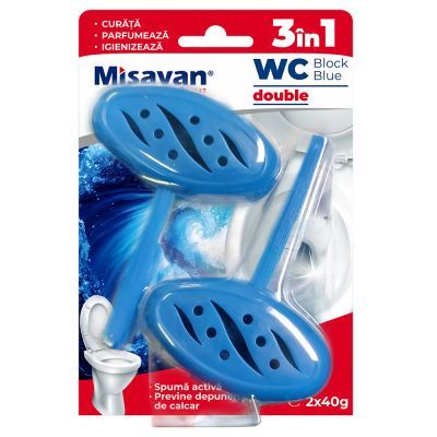 Misavan odorizant WC Block Blue 2X40G 90030321
