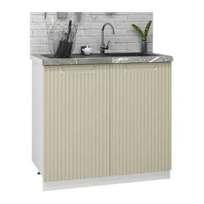 Mobilier bucatarie Space Inferior 2 usi, 80cm crem 19616