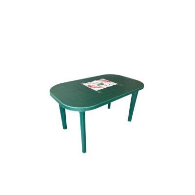 Masa gradina ovala verde H23%