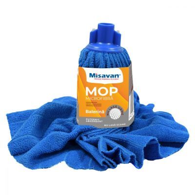 Mop microfibra tip balerina 125 gr albastru/galben/verde 33402