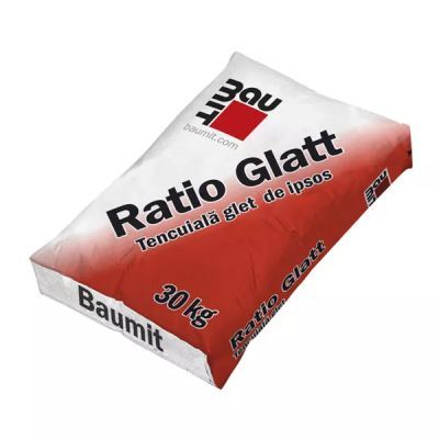 Tencuiala, Baumit Ratio Glatt, interior, 30 kg