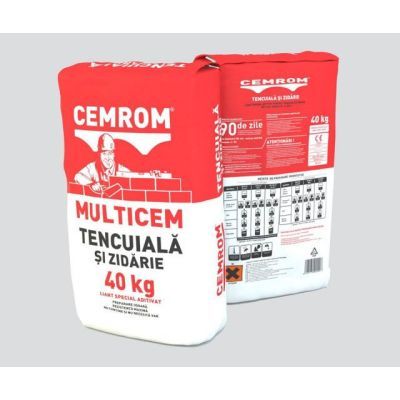 Tencuiala Cemrom Multicem Z-100, rezistenta 12.5, 40 kg
