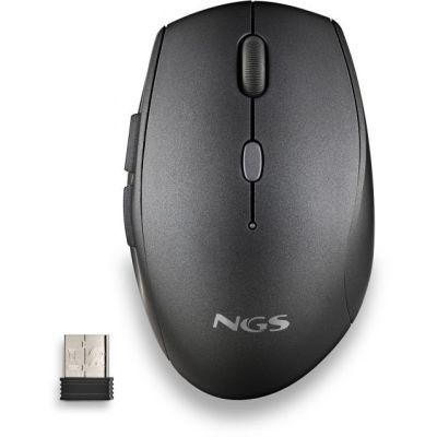 Mouse wireless NGS Bee, 1600dpi,silent click, negru MOUSE-WLESS-BEEBK-NGS