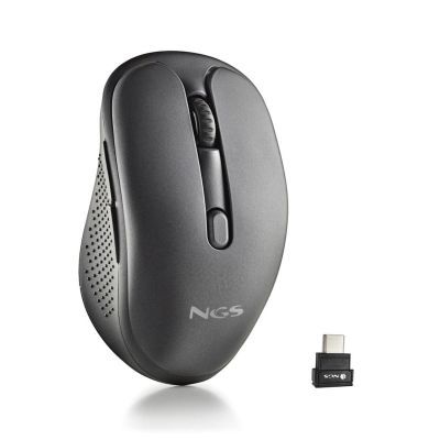 Mouse wireless reincarcabil NGS Evo jot bluetooth 1600dpi negru MOUSE-WLESS-EVOJOT-NGS