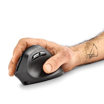 Mouse wireless reincarcabil NGS Evo Moksha, 2400dpi, ergonomic, negru