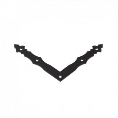 Nad 1 C coltar plat decorativ negru 150X150X25X2.5mm 89902