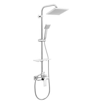 NP74-BAQ7U Square-set 2 in 1: baterie dus cu set dus fix si para dus