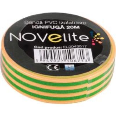 NV banda izolatoare ign pvc 20m verde+galben el0043517