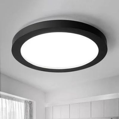 Nv spot aplicat rotund led 24w 6400k negru el75360