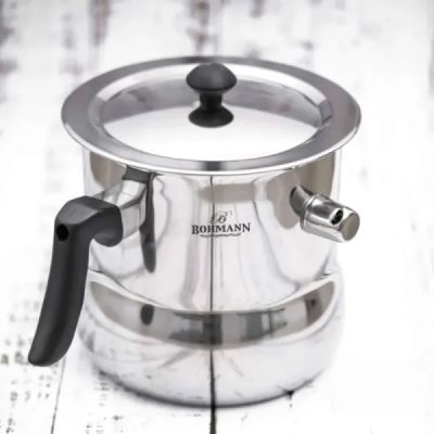 Oala de lapte Bohmann 3l,cu capac+fluier de inox BH 1008-30 Oala de lapte Bohmann 3l,cu capac+fluier de inox BH 1008-30