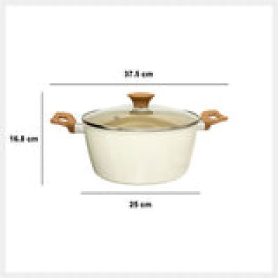 Oala din aluminiu forjat bej 24 cm 204609 Oala din aluminiu forjat bej 24 cm 204609