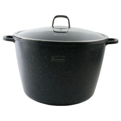 Oala din aluminiu turnat cu capac sticla 14l