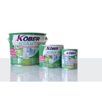 Pachet promotional : Email ecolux kolor mat alb 101 v82101km-c2.5l+v82101km-c 0.6l