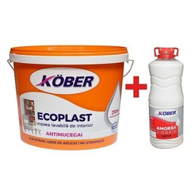 Pachet promotional: vopsea lavabila ecoplast V4110N-P15L+V4110N-P3L