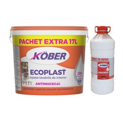 Pachet Vopsea ecoplast 17 L + Amorsa zidarie P3 V4110NAPP-P17L