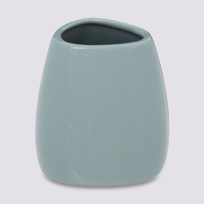 Pahar periuta de dinti, albastru, Ceramica, 8,5 x 9,5 cm 138014 Q