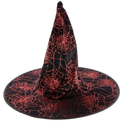 Palarie neagra cu imprimeu rosu paianjen P0646e
