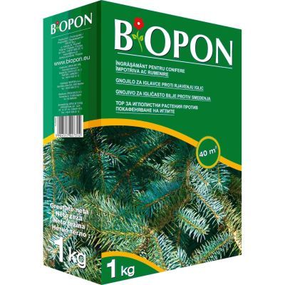 Biopon 1055 ingrasamant pentru CONFIERE ANTI-INGALBENIRE ACE 1KG + Elixir Gratis