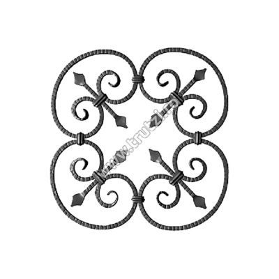 Panou forjat sect. 12x12mm amprentat transversal h610mm L610mm-13025