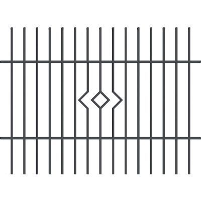 Panou gard Lila 145x200 RAL7024 W4256