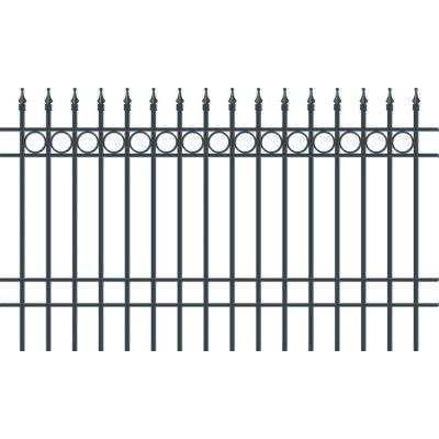 Panou gard Oxford, 120x200, RAL7016