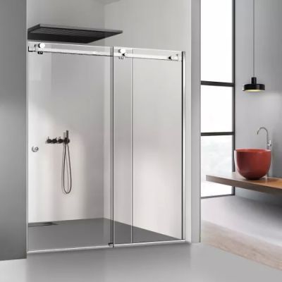 Paravan cabina de dus cu usa glisanta Glissando inox sticla securizata 170-180x205 cm