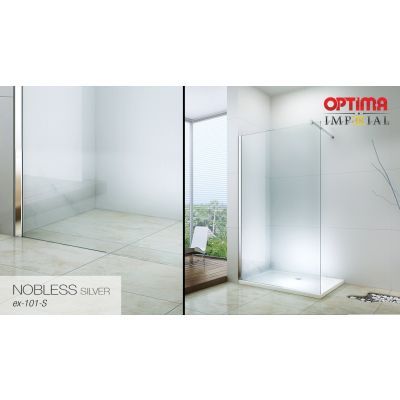 Paravan dus imperial nobless silver 900mm 8mm set ex-101-s9-8mm