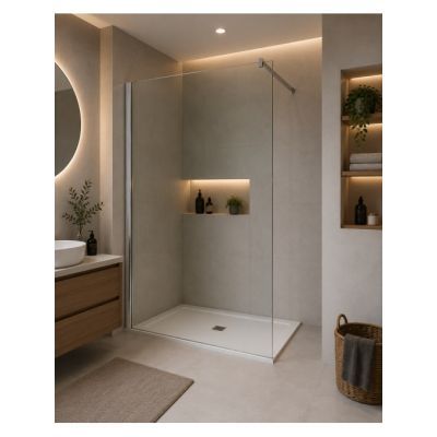 Paravan dus imperial nobless silver eco-6mm 900MM EX-101-S900-6mm-ECO