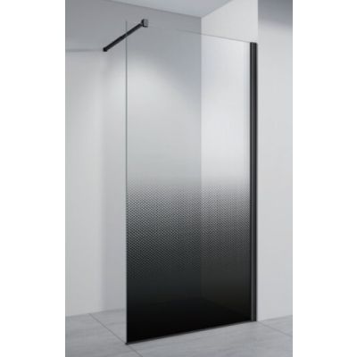 Paravan dus sticla fumurie neagra profil negru 800x1950 8mm E6A-7X-B