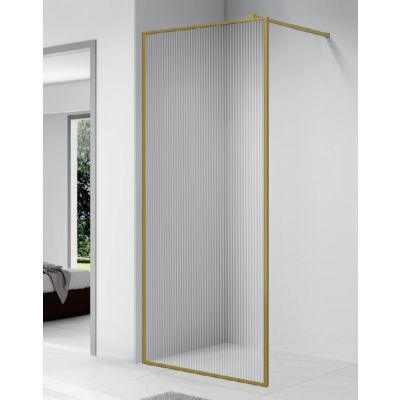 Paravan dus sticla riflata cadru auriu 900x1950 8mm E6A-7L-G