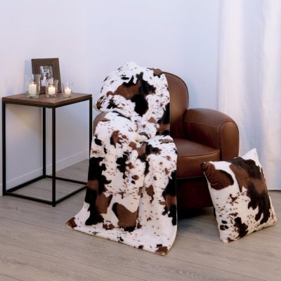 Patura cu imprimeu de vaca 130 x 160 cm 528731141